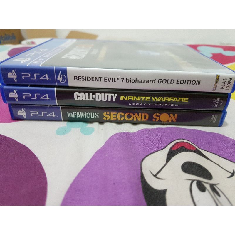 paket game ps4 infamous 2nd son + cod infinite warfare