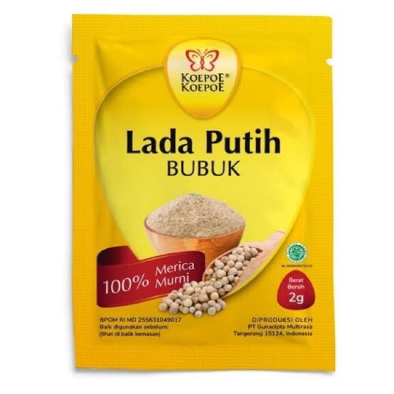 

KOEPOE-KOEPOE Lada Putih Bubuk sachet 10X2g