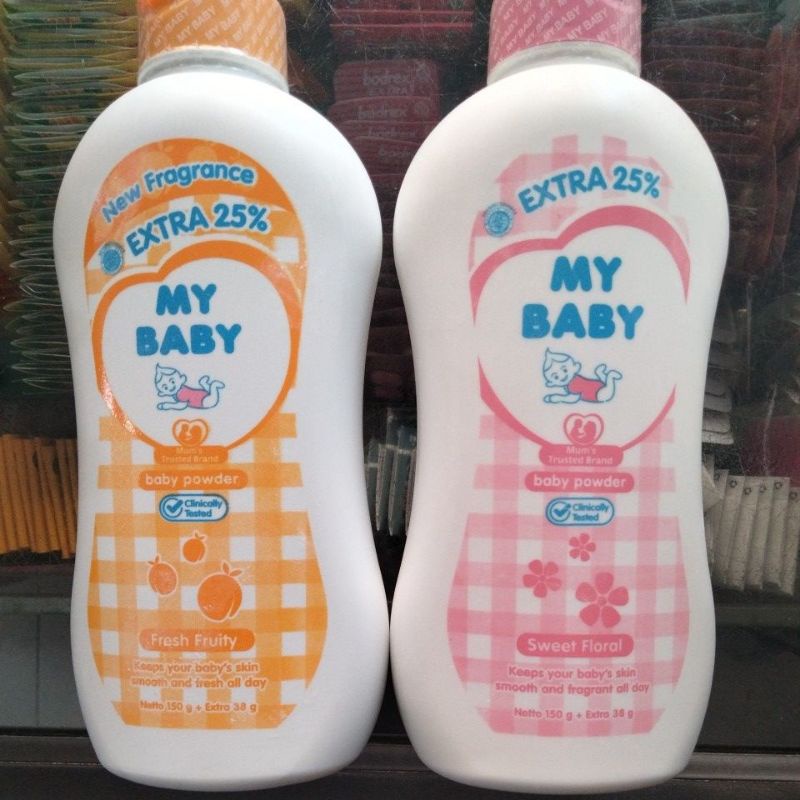 Bedak My Baby/Baby Powder/Bedak Bayi @150 g+extrA 38 g
