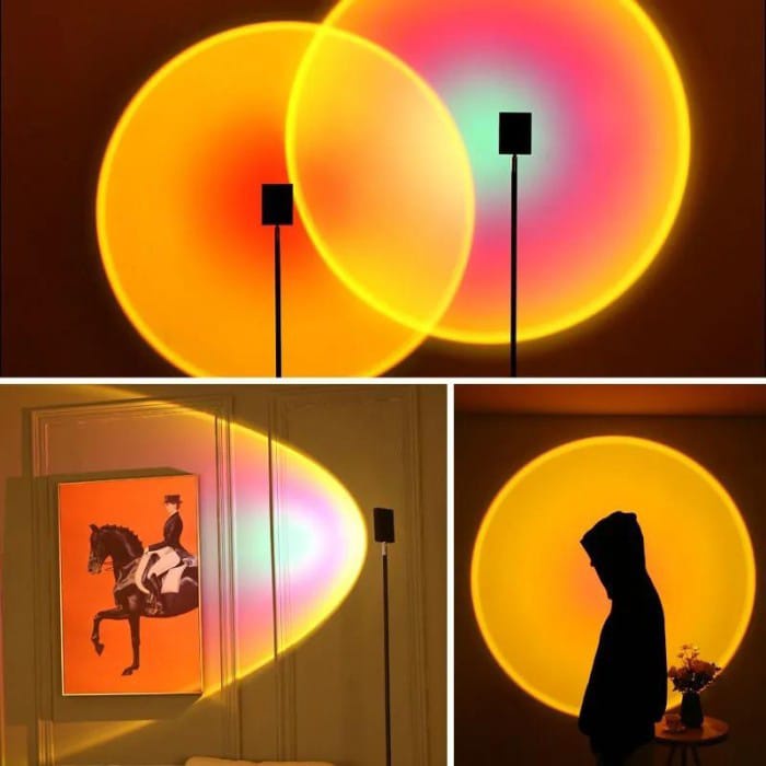 [NEW] LAMPU SUNSET LED / lampu background studio / lampu meja / LAMPU tidur / LAMPU PROYEKTOR SUNSET