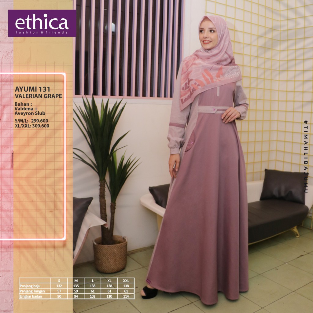 GAMIS TERBARU 2020 ETHICA AYUMI 131 VALERIAN GRAPE