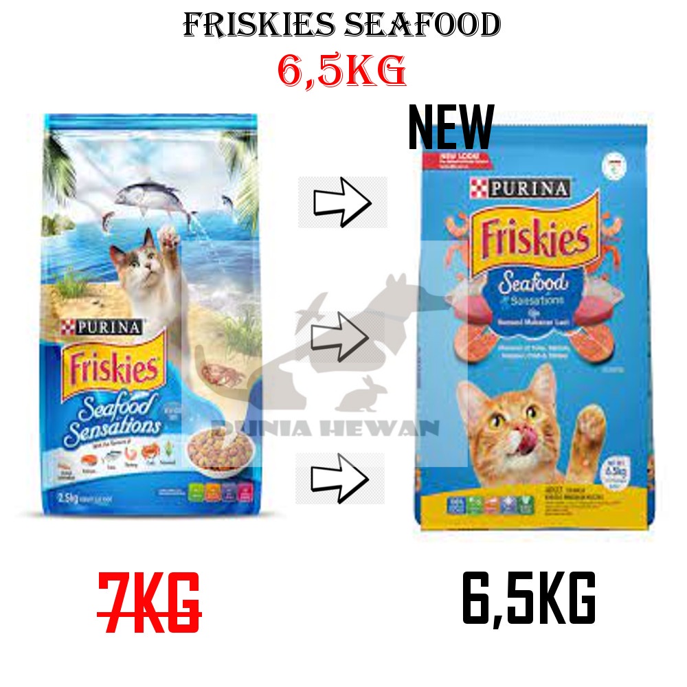 MAKANAN KUCING FRISKIES / FRISKIS 7KG 7 KG 6.5kg 6,5kg 6.5 kg 6,5 kgSURFIN FAVOURITES &amp; SEAFOOD SEA FOOD SENSATIONS