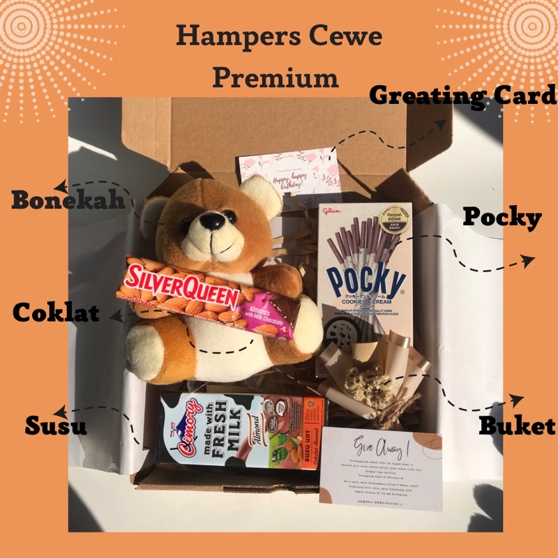 

HAMPERS CEWEK ULANG TAHUN | KADO CEWEK WISUDA | HAMPERS CEWEK MURAH | HAMPERS SNACK BOX