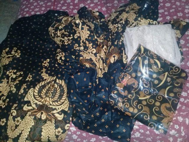 Batik Cople Keluarga  Sogan 2518 // Cc (jumbo Rih). (panjang Sekawan Darul).