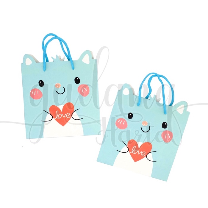 

GCC Paper Bag Bear Heart Red Tas Kado Motif Beruang Hati GCC 507290