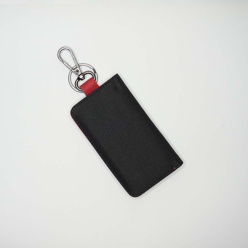 Dompet Lipat STNK Mobil Motor Gantungan Kunci Hitam Merah - UGDK0006