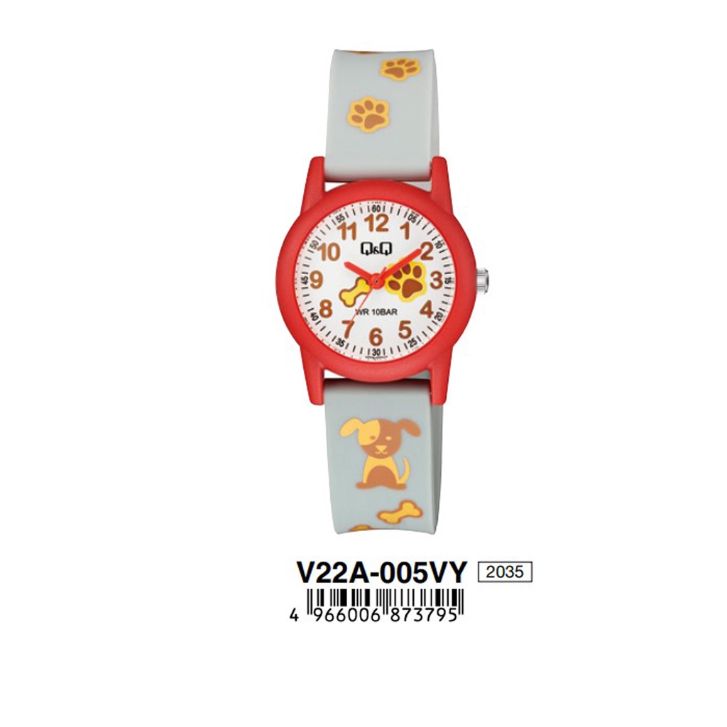 SALE Jam Tangan Anak Lucu Colorful Motif Rubber Analog Original Q&amp;Q QNQ QQ V22A Series