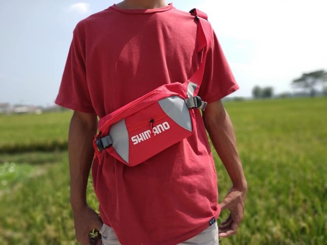 Tas waist bag mancing