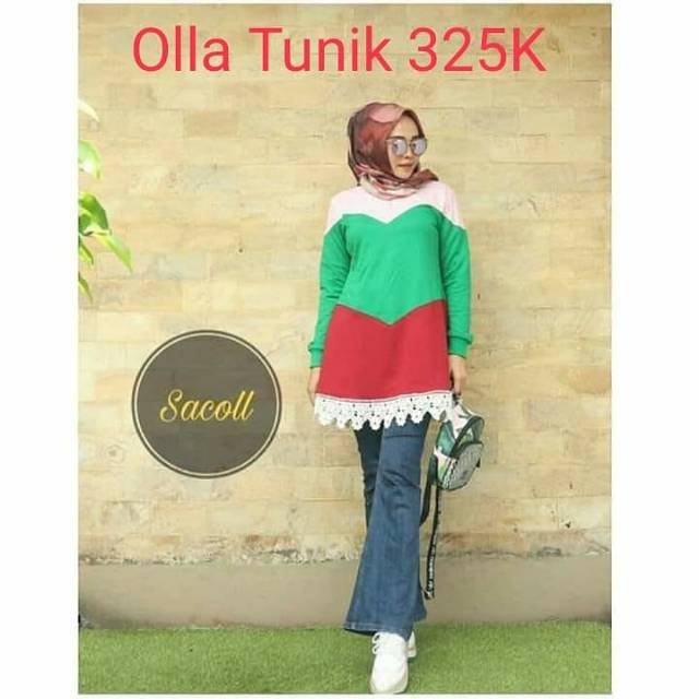 SACOLL OLLA TUNIK ATASAN MUSLIM CANTIK PREMIUM