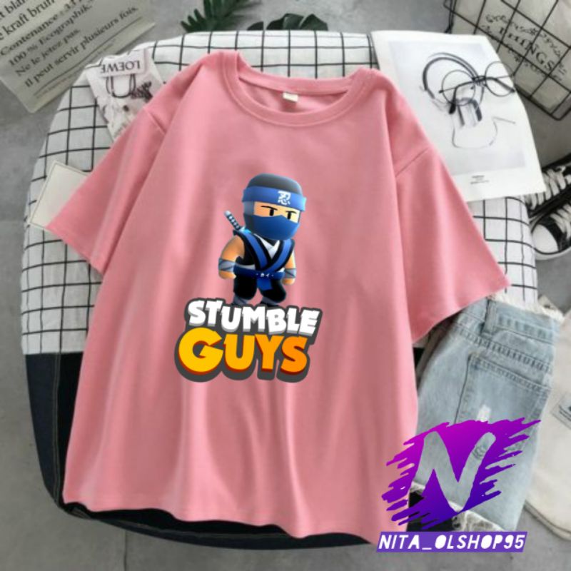 kaos stumble guys baju kaos anak stumble guys ninja