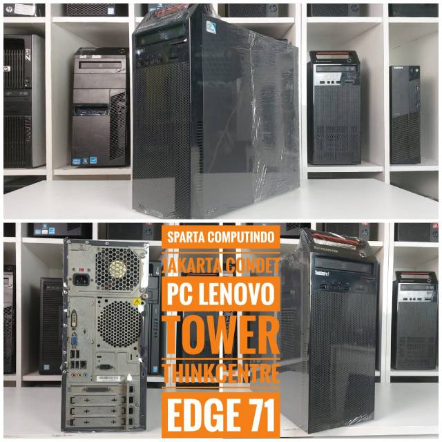 Pc Lenovo Tower Thinkcentre Edge 71 Core I3 21 Ram 4 Gb Ddr3 500 Gb Bisa Wifi Shopee Indonesia
