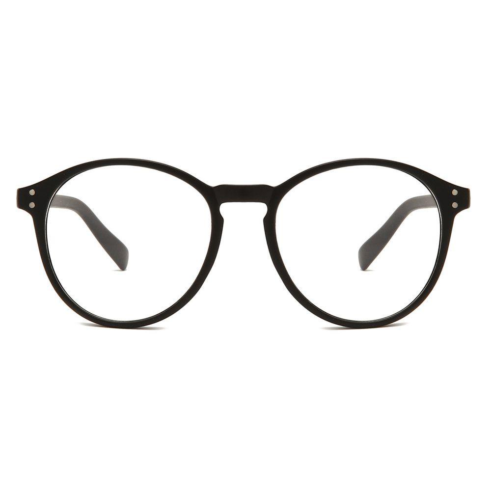 Nanas -1.0~-4.0 Kacamata Myopia Unisex Perlindungan UV Hitam Flat Mirror Eyewear