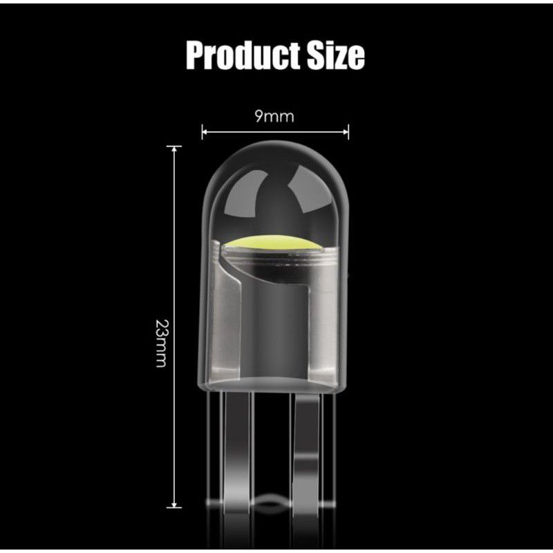 Lampu LED T10 COB 12V motor mobil universal