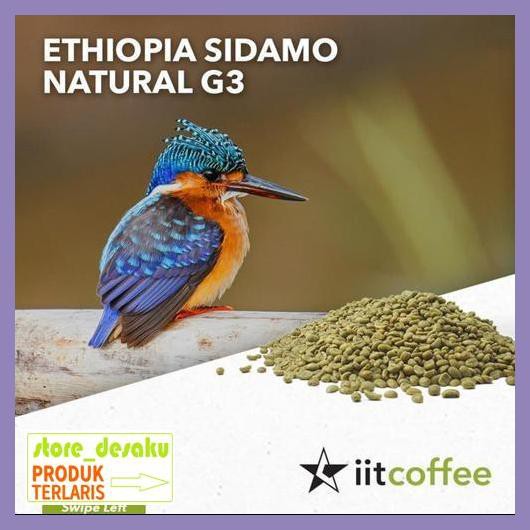 

57Ryr68- Arabica Green Beans - Ethiopia Sidamo G3 Natural 1Kg 4E57Edu-