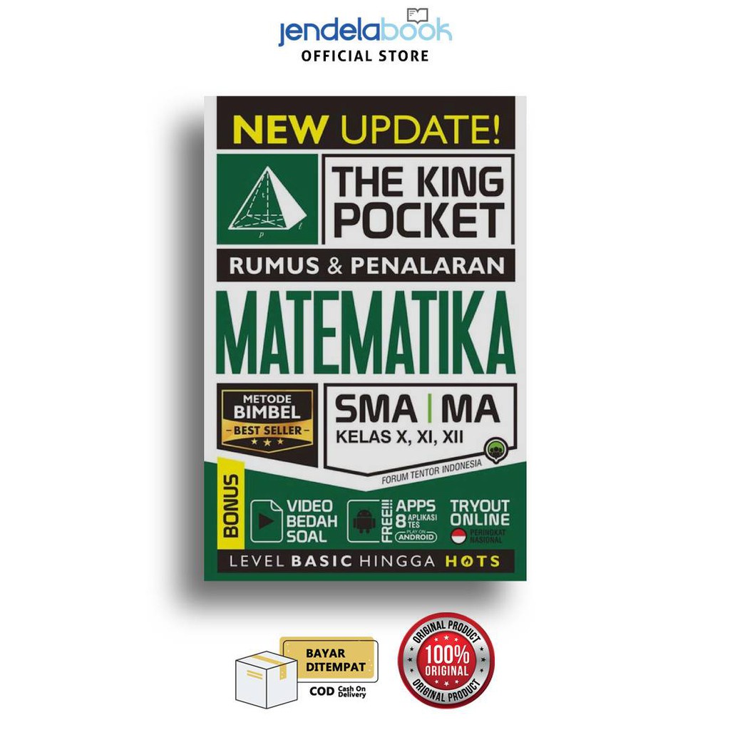 SMA The King Pocket Ipa Biologi Fisika Kimia Matematika New Update Hots-Pocket MATEMATIK SMA