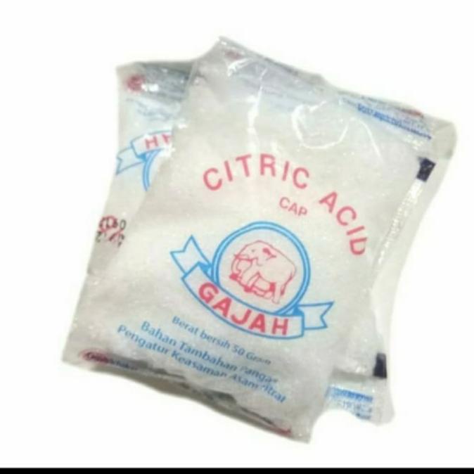 

citrus acid/ sitrun cap gajah 1pak isi 20 pcs