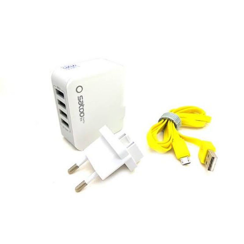 Charger SATOO Fast Charger 4 USB Ports 4.4 A Output - Original