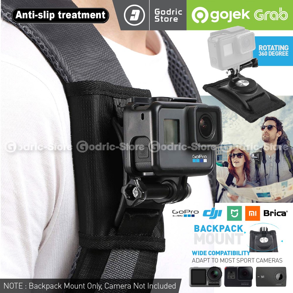 Backpack Bracket Shoulder Chest Strap Mount Action Camera