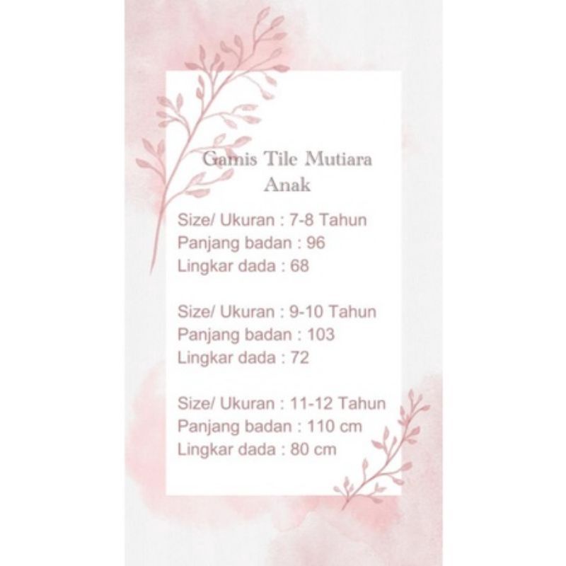 KEBAYA ANAK MODERN/GAMIS ANAK MUSLIM/GAMIS SELENDANG ANAK/KEBAYA TILLE ANAK