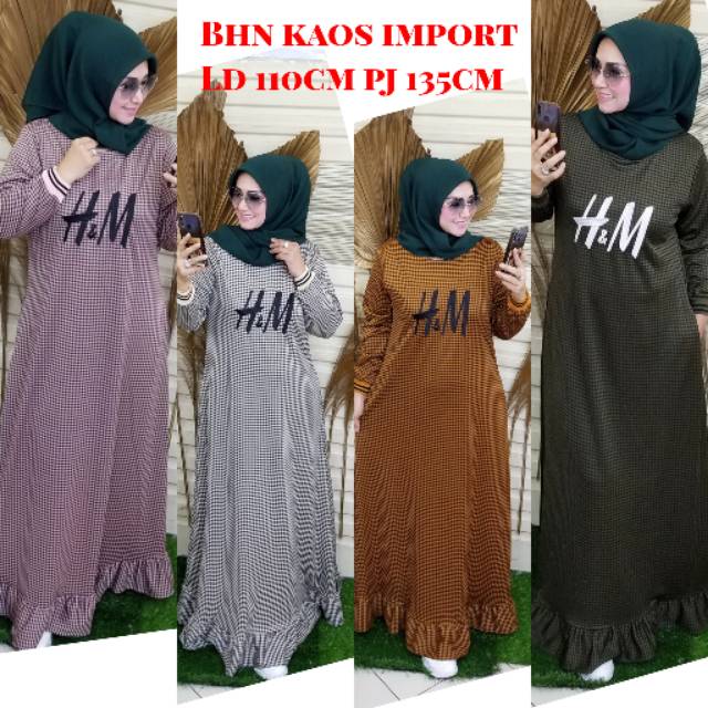gamis kaos import