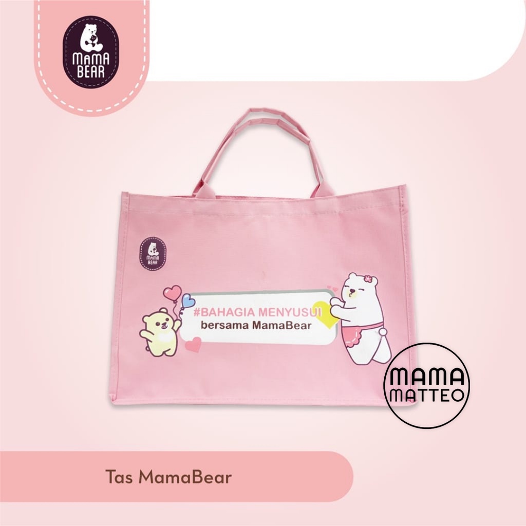 MERCHANDISE MAMABEAR / Kaos / Totebag / Tumbler  Cantik Pink MamaBear