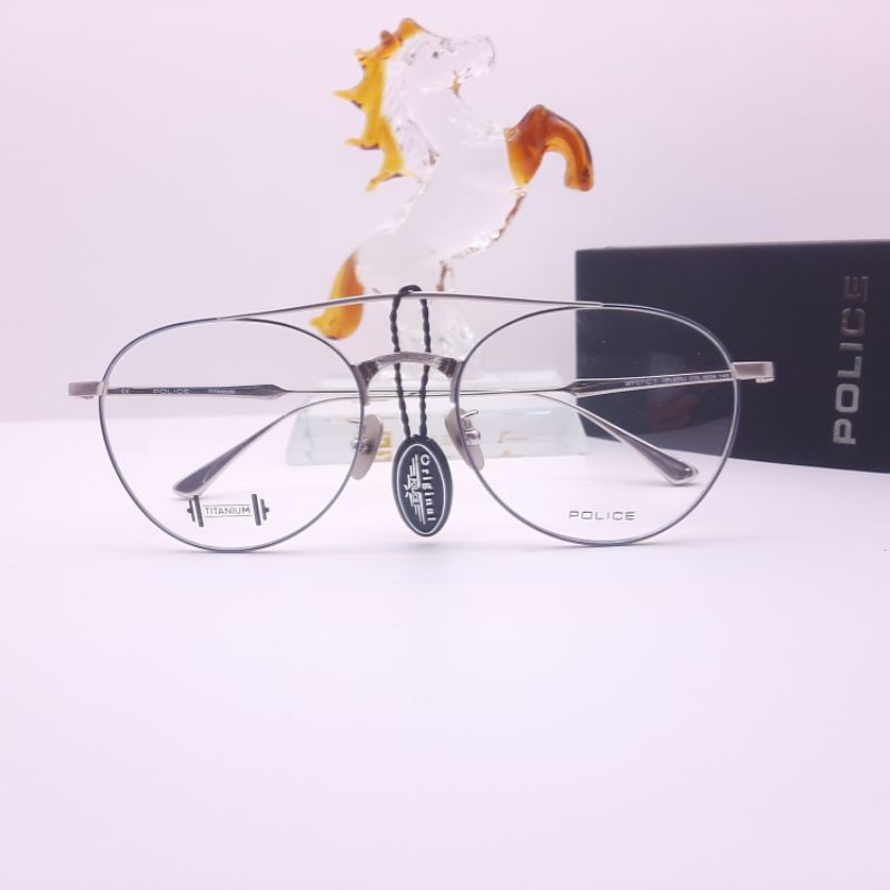 Kacamata original titanium Police Mystic1 VPL B05J - Kacamata titanium model aviator high quality