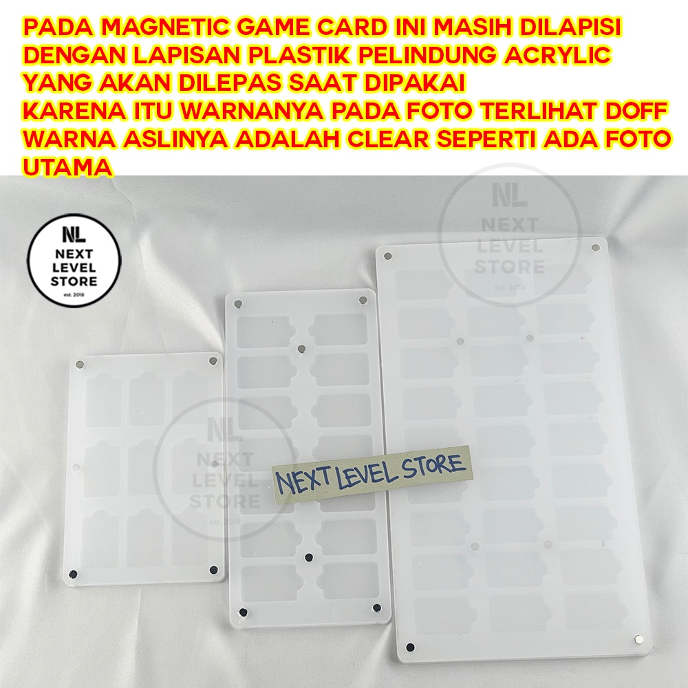 Magnetic Game Card Storage Box Acrylic Clear for Nintendo Switch Games