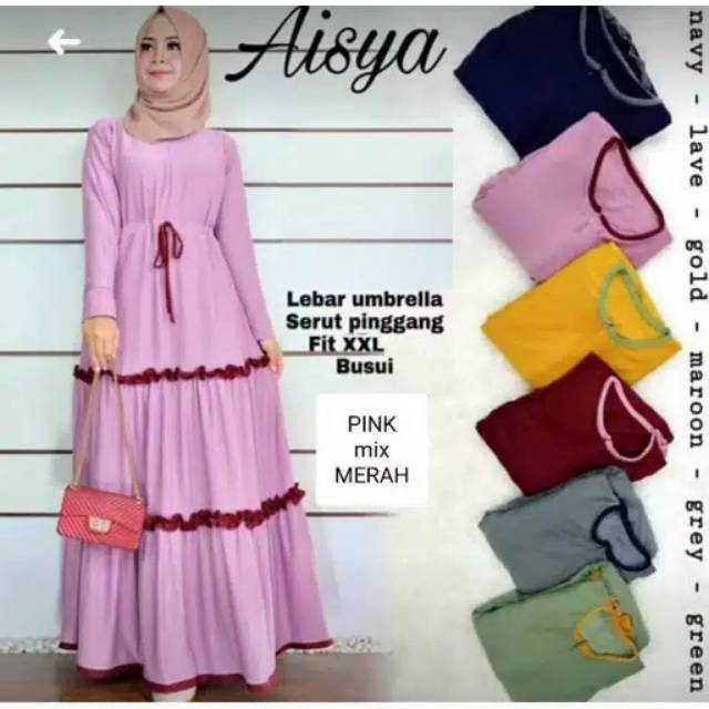 GAMIS CANDA SUSUN KOMBINASI