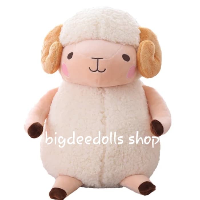 BONEKA DOMBA KAMBING SAPI BONEKA SHEEP DOLL LUCU IMPORT 45CM