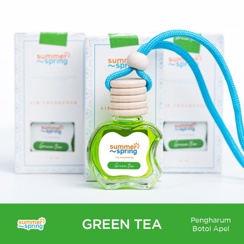 Pengharum Mobil Gantung 10ml varian Green Tea | Pengharum Ruangan | Pengharum kamar | Parfum Mobil | Pewangi kamar mandi