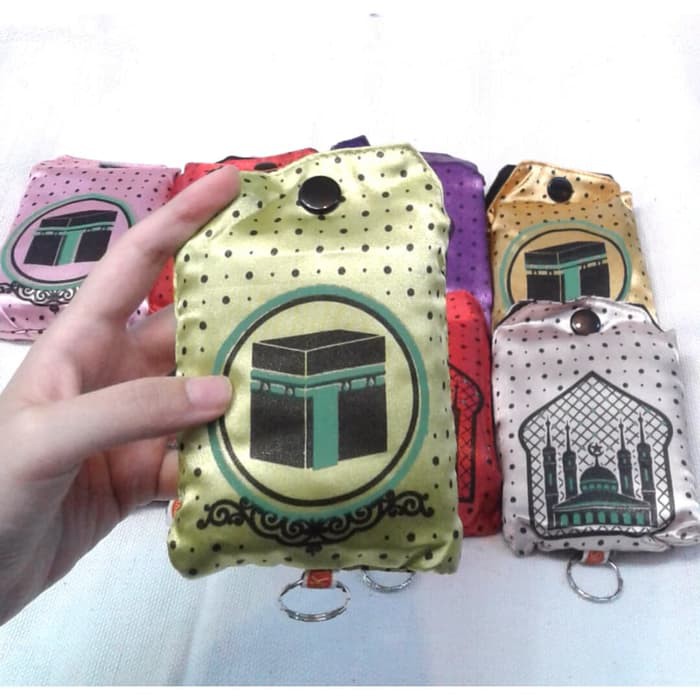 Sajadah Tas Dompet Turki/Turkey Satin tipis ringan traveling Murah  Grosir
