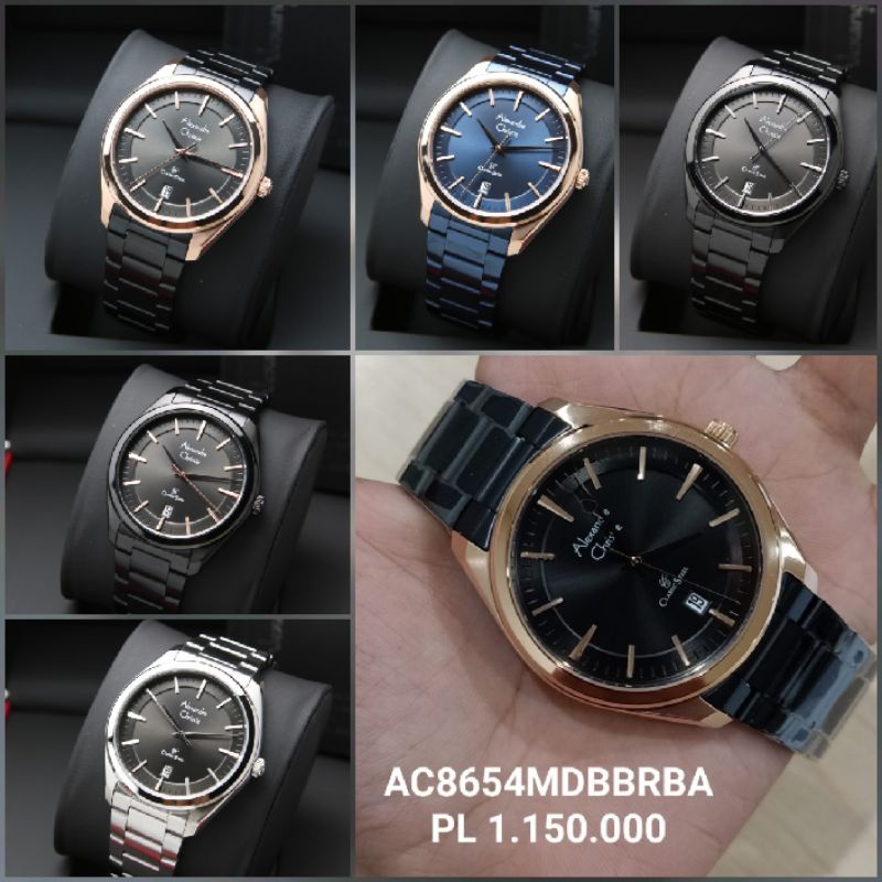 CLASSIC -  JAM TANGAN ALEXANDRE CHRISTIE 8654 PRIA ORIGINAL / AC8654 - Stainless Steel