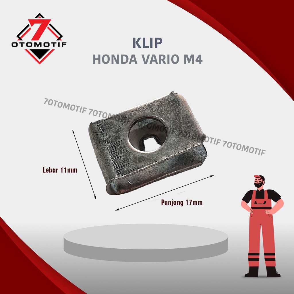 Klip Only Body Batok Vario Beat M4 Drat Kasar Plat Klem