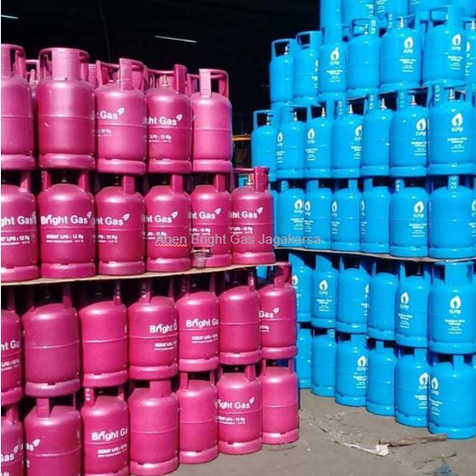 TABUNG BRIGHT GAS 12 KG KOSONG PINK