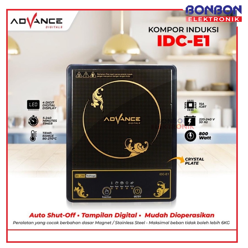 Advance Induction Cooker IDC-E1 Kompor Listrik Induksi / IDCE1