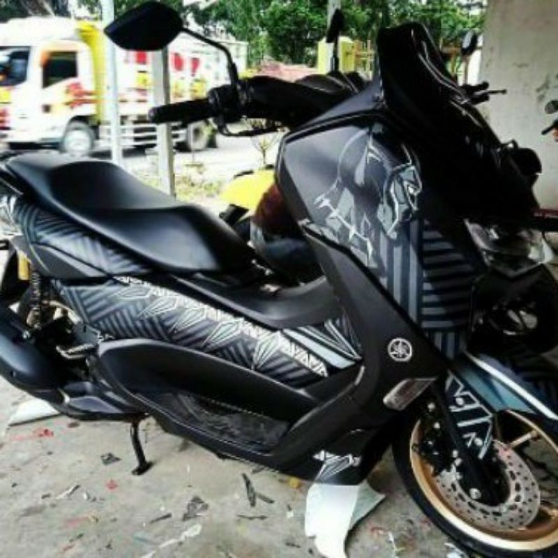 STICKER DECAL NEW NMAX FULLBODY MOTIP BLACK PANTHER VARIASI