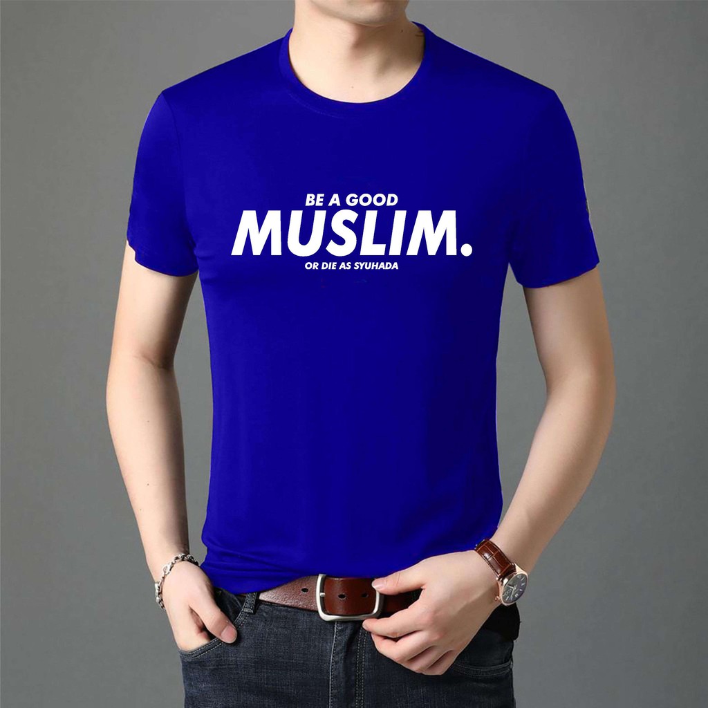 BS/COD/BAJU KAOS TANGAN PENDEK MUSLIM PRIA REALPICTURE