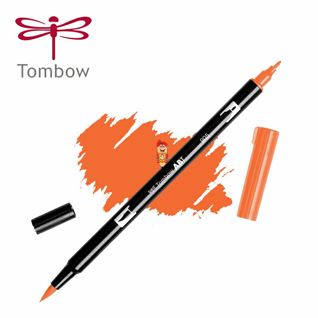 

Dual brush pen Tombow Art Marker ABT 905 Red