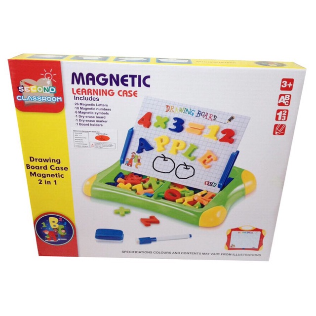 Mainan Magnetic Learning Case / Papan Tulis Magnetik Edukatif