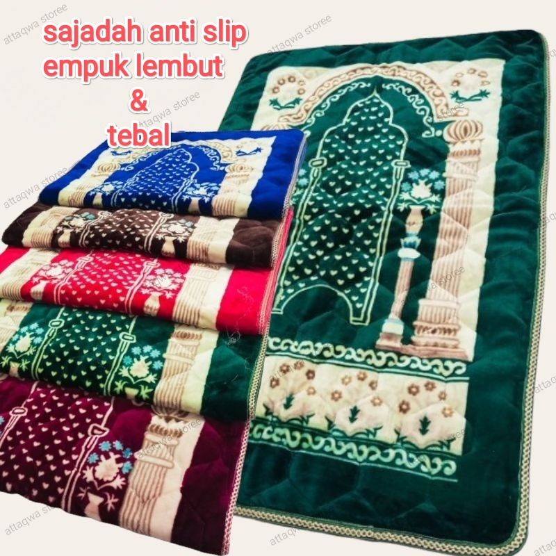 SAJADAH BUSA TEBAL PREMIUM UKURAN 70×110