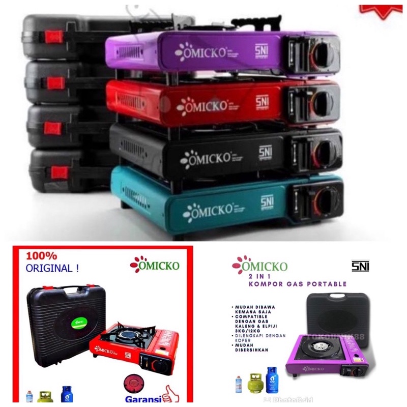 KOMPOR GAS OMICKO PORTABLE