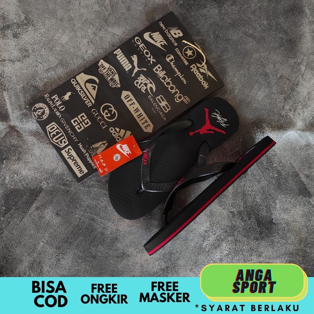 SANDAL PRIA JEPIT NIKE JORDAN PREMIUM SANDAL KASUAL SANTAI SENDAL COWOK DISTRO KEREN TERMURAH