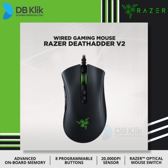 Mouse Gaming RAZER DeathAdder V2 Ergonomic | Wired 20000 DPI