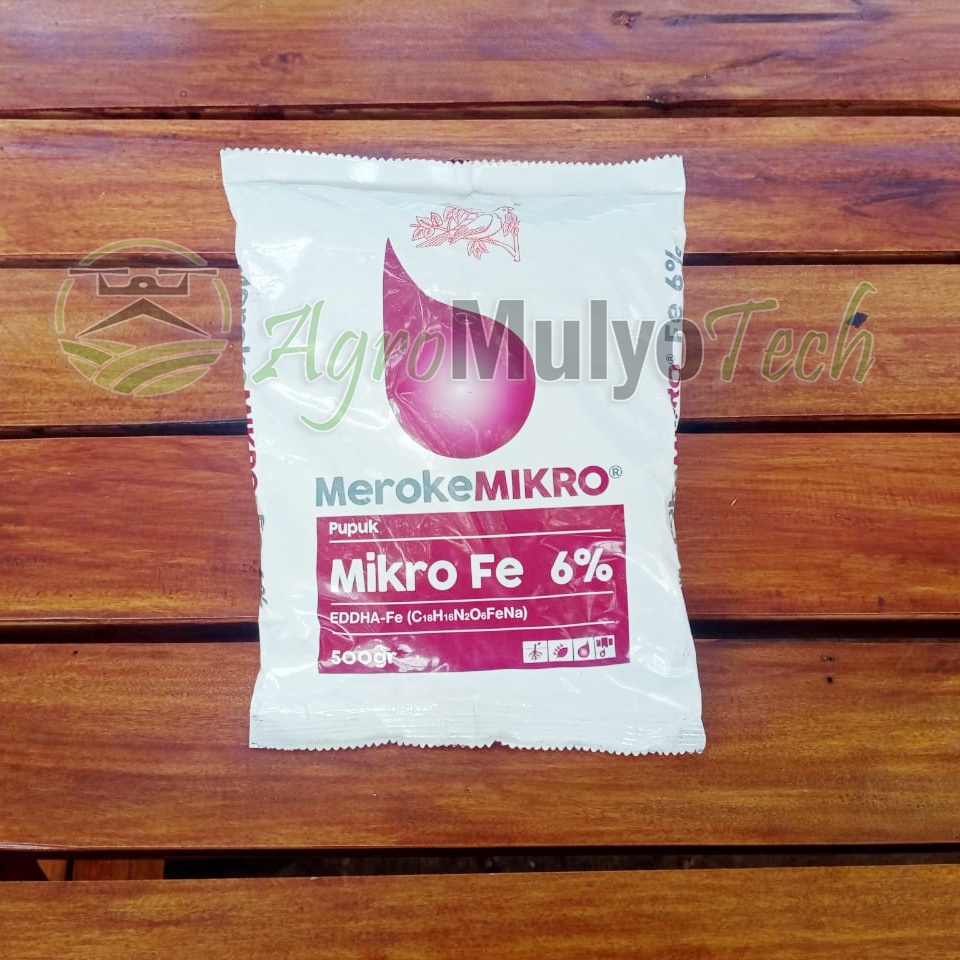 Pupuk Meroke Mikro Fe 6% EDDHA-Fe Pupuk Mikro Zat Besi | Nutrisi Hidroponik - 100 gram kemasan repac