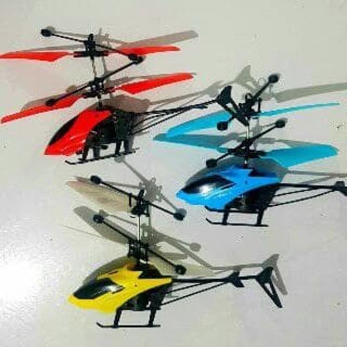 helikopter sensor terbang flying heli helicopter toy mainan anak terbang sensor tangan drone mini