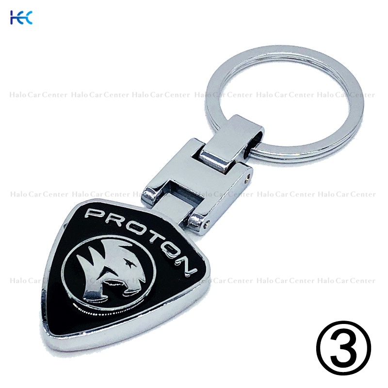 【Ready Stock】Alloy Metal Logo Motorcycle Keychain Car keychain SET for Proton