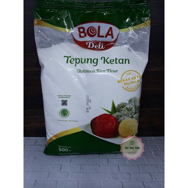 Tepung Ketan Bola Deli 500gr/Tepung Ketan/Ketan Bola Deli/Tepung Ketan Bola Deli/Glutinous Rice  Flour 500gr/Glutinous Rice Flour