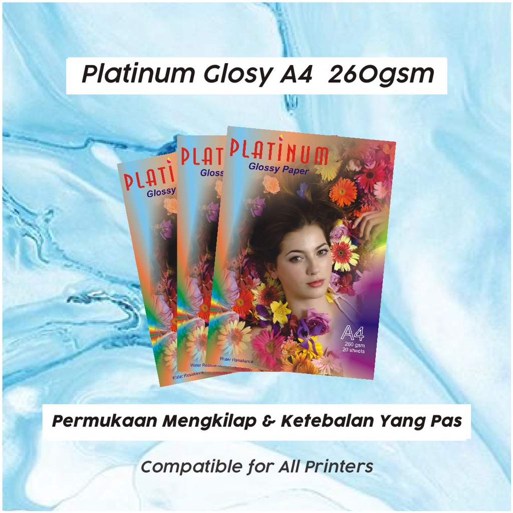

Platinum Glossy Paper A4 260gsm