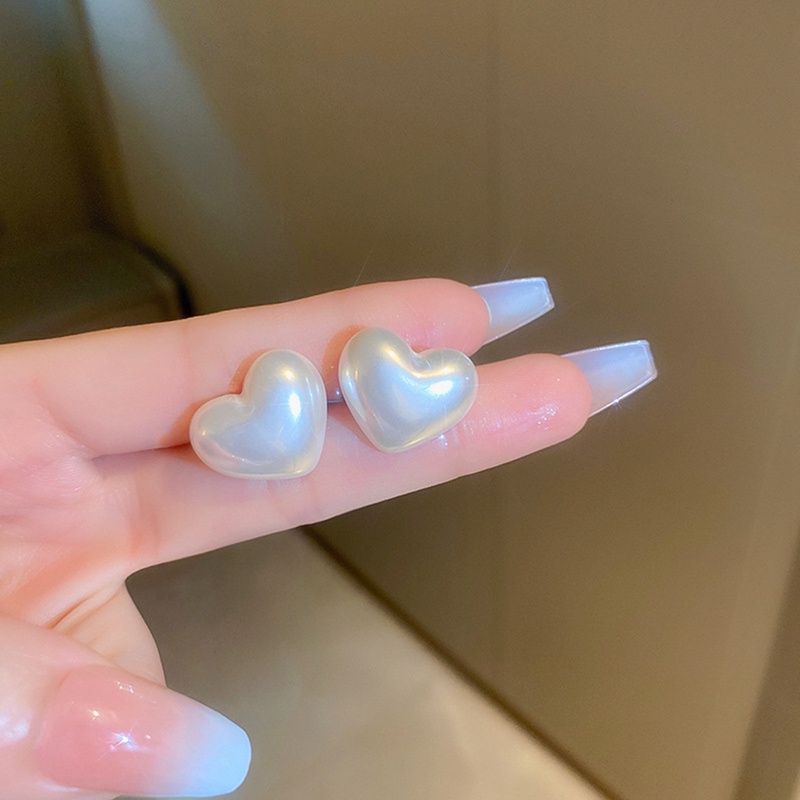 Fancyqube Fancycube Anting Mutiara Bentuk Hati Gaya Vintage