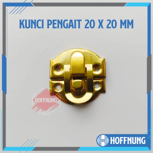 Kunci Pengait Box 20 x 20 mm Gembok Pengait Kotak Perhiasan